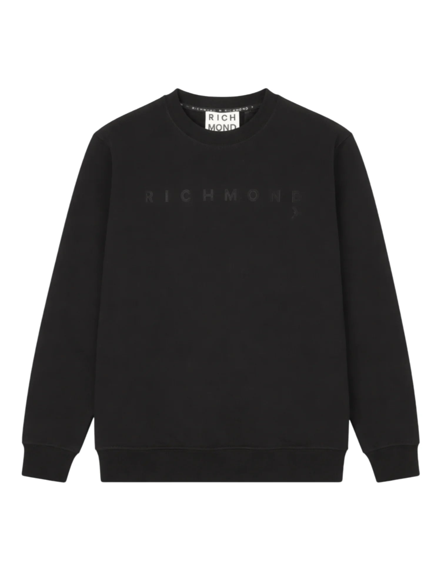 John Richmond felpa uomo con logo Sejam nero UMP26004FE BLACK John RICHMOND 