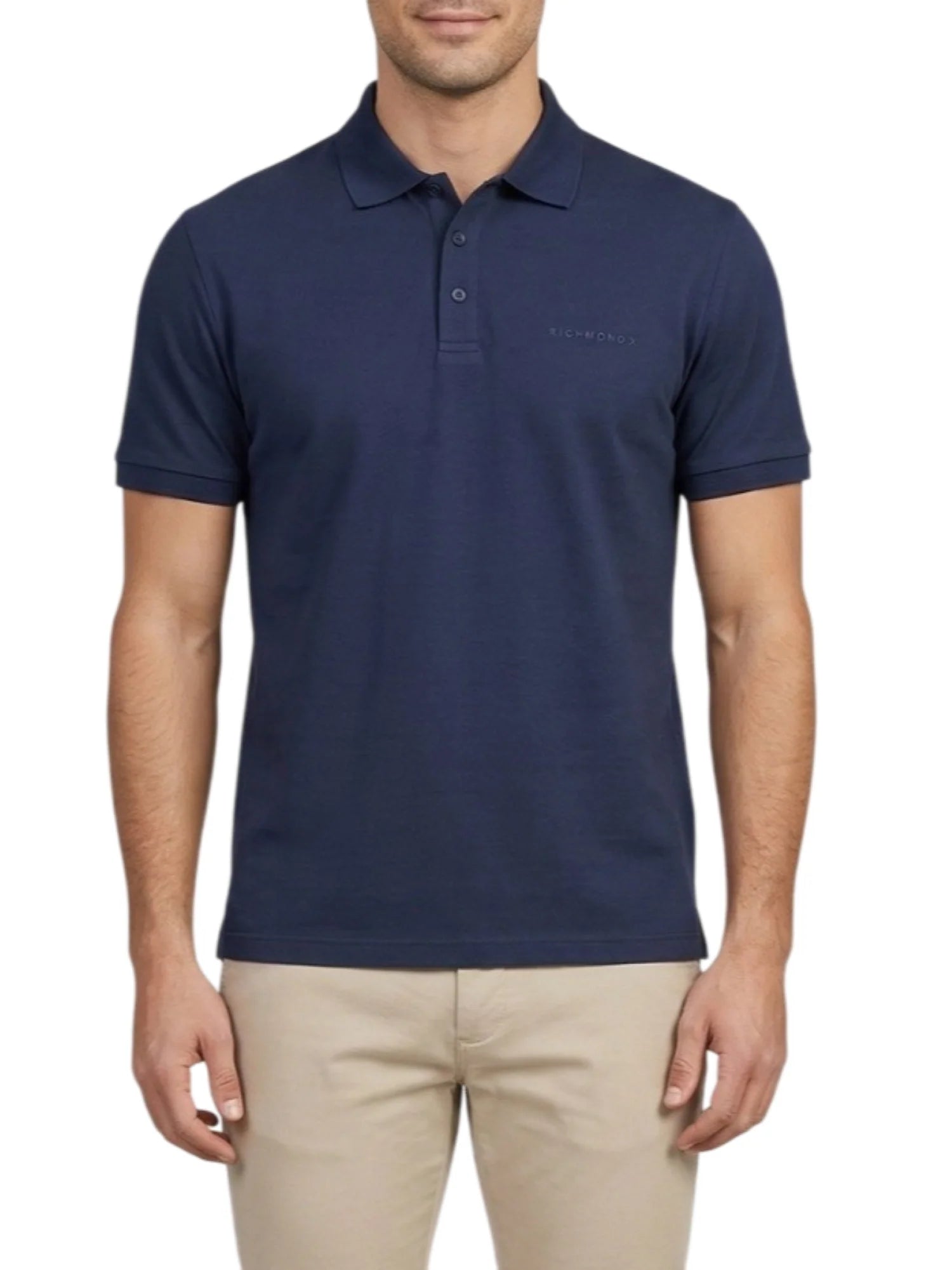 John Richmond polo uomo Segim manica corta blu UMP26035PO BLUE NAVY John RICHMOND 