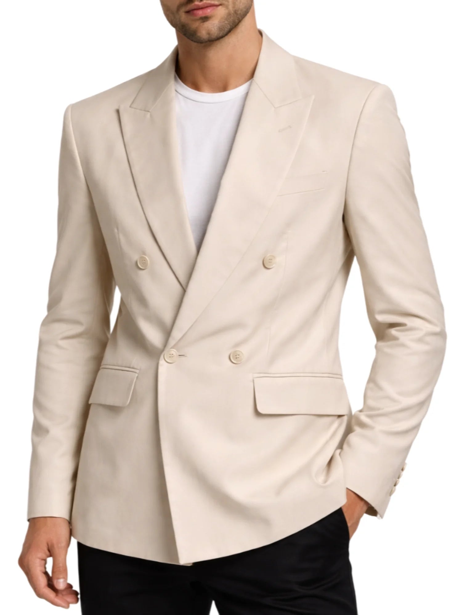 John Richmond giacca blazer doppiopetto Krylara beige chiaro UMP26043GC SANDSHELL John RICHMOND 