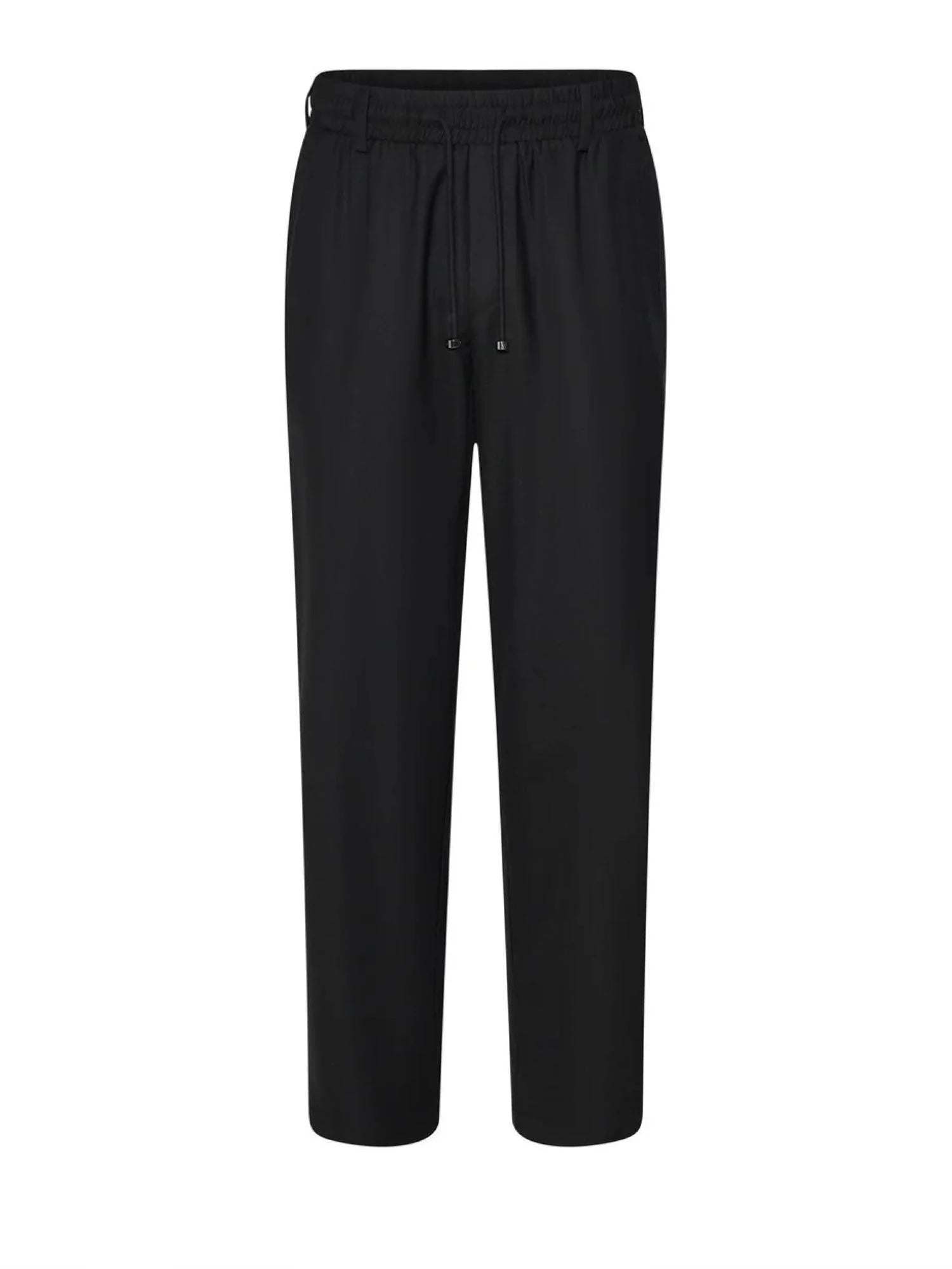 John Richmond pantaloni gamba dritta Vexon nero UMP26044PA BLACK John RICHMOND 