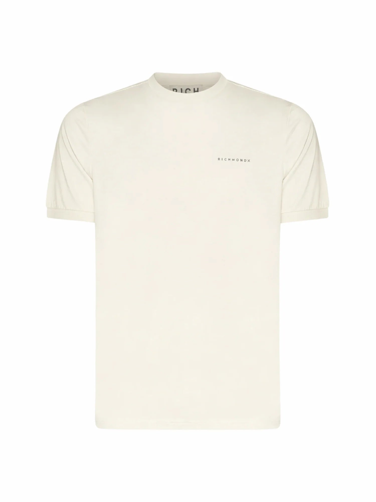 John Richmond T-shirt uomo manica corta con logo ecrù UMP26076TS OFF-WHITE John RICHMOND 