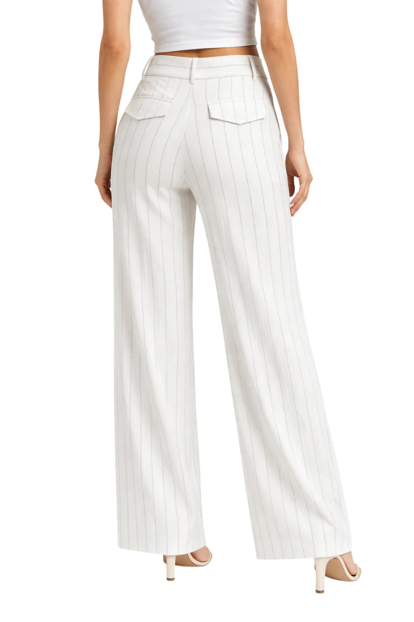 John Richmond pantaloni palazzo con strass bianco latte UWP26161PA OFF-WHITE John RICHMOND 