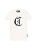 Just Cavalli T-shirt unisex bambino con logo panna