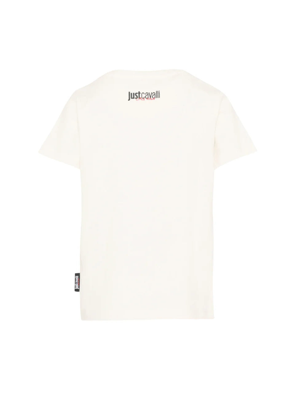 Just Cavalli T-shirt unisex bambino con logo panna JBP26014TS WHITE CLOUD DANCER JUST CAVALLI 