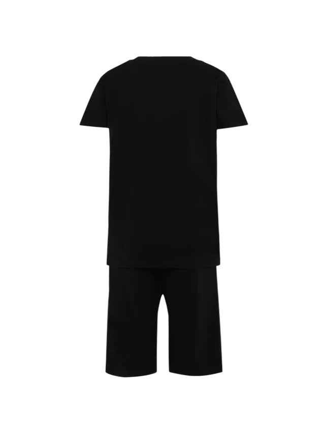 Just Cavalli completo bambino T-shirt  e shorts nero JBP26023CJ BLACK-BLACK JUST CAVALLI 