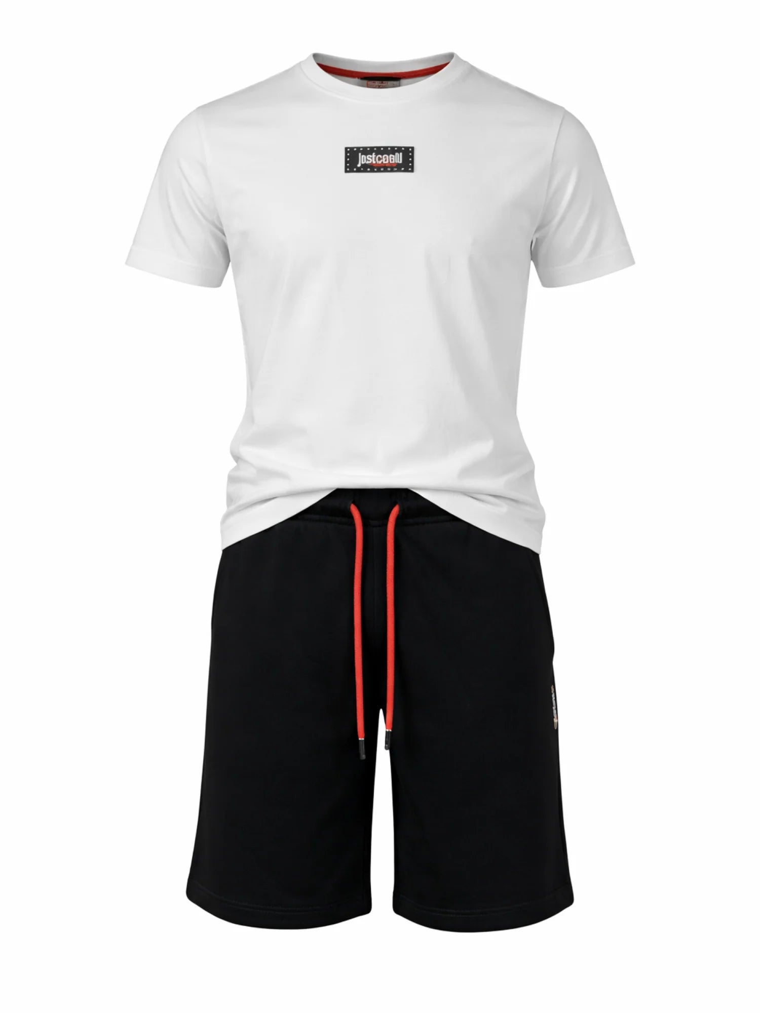 Just Cavalli completo bambino T-shirt e bermuda panna nero JBP26040CJ WHITE CLOUD DANCER-BLACK JUST CAVALLI 