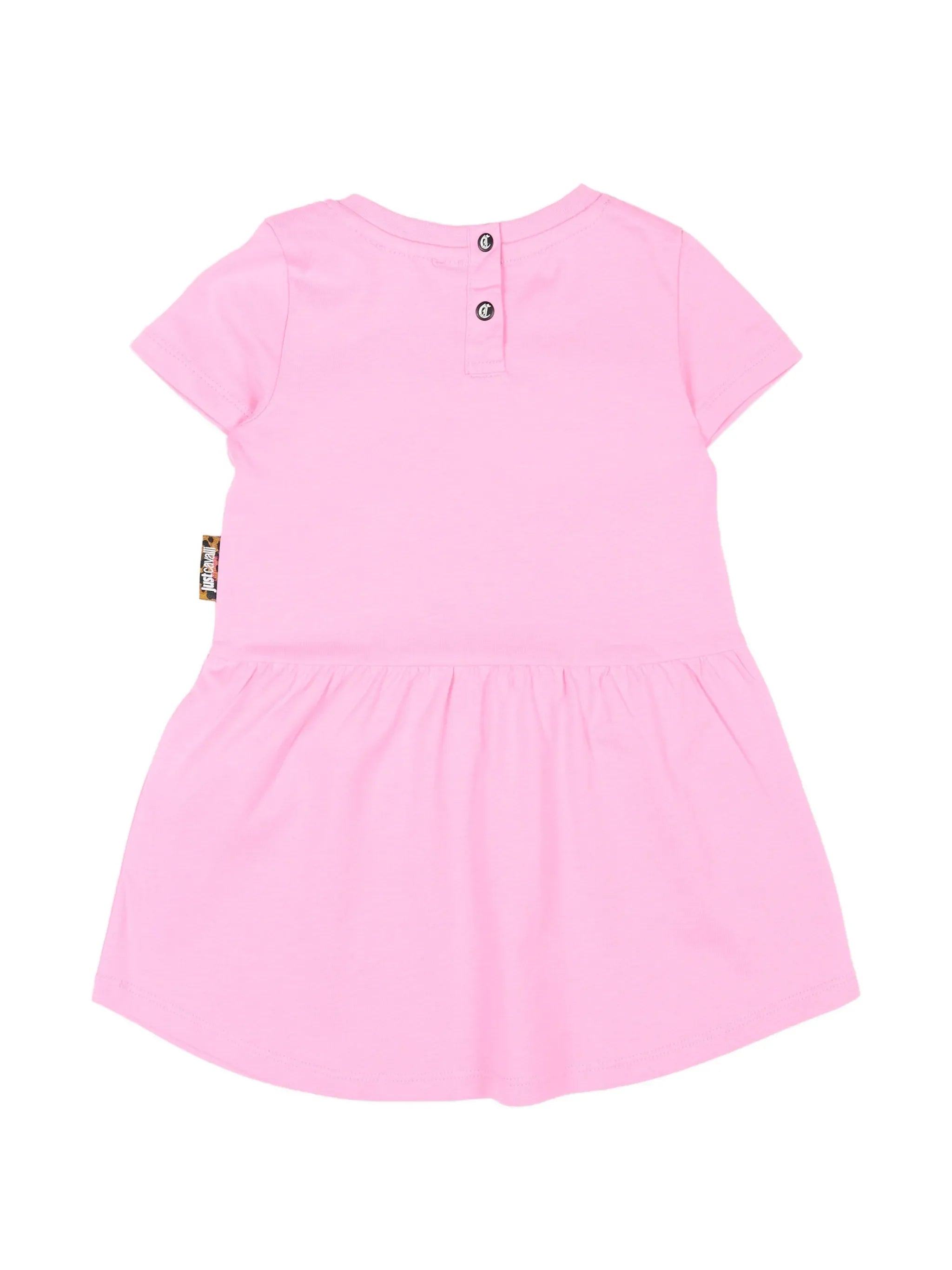 Just Cavalli abito neonata Akkay con logo rosa JIP26026VE PINK BEGONIA JUST CAVALLI 