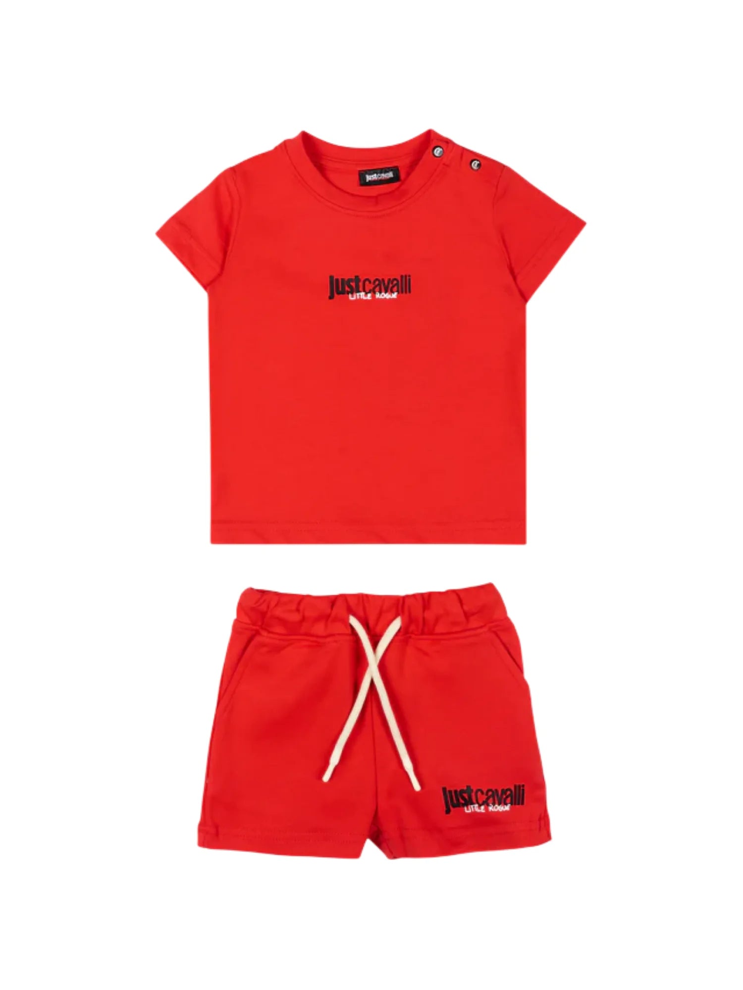 Just Cavalli completo bambino T-shirt e shorts rosso JIP26044CJ RED FLAME SCARLAT JUST CAVALLI 