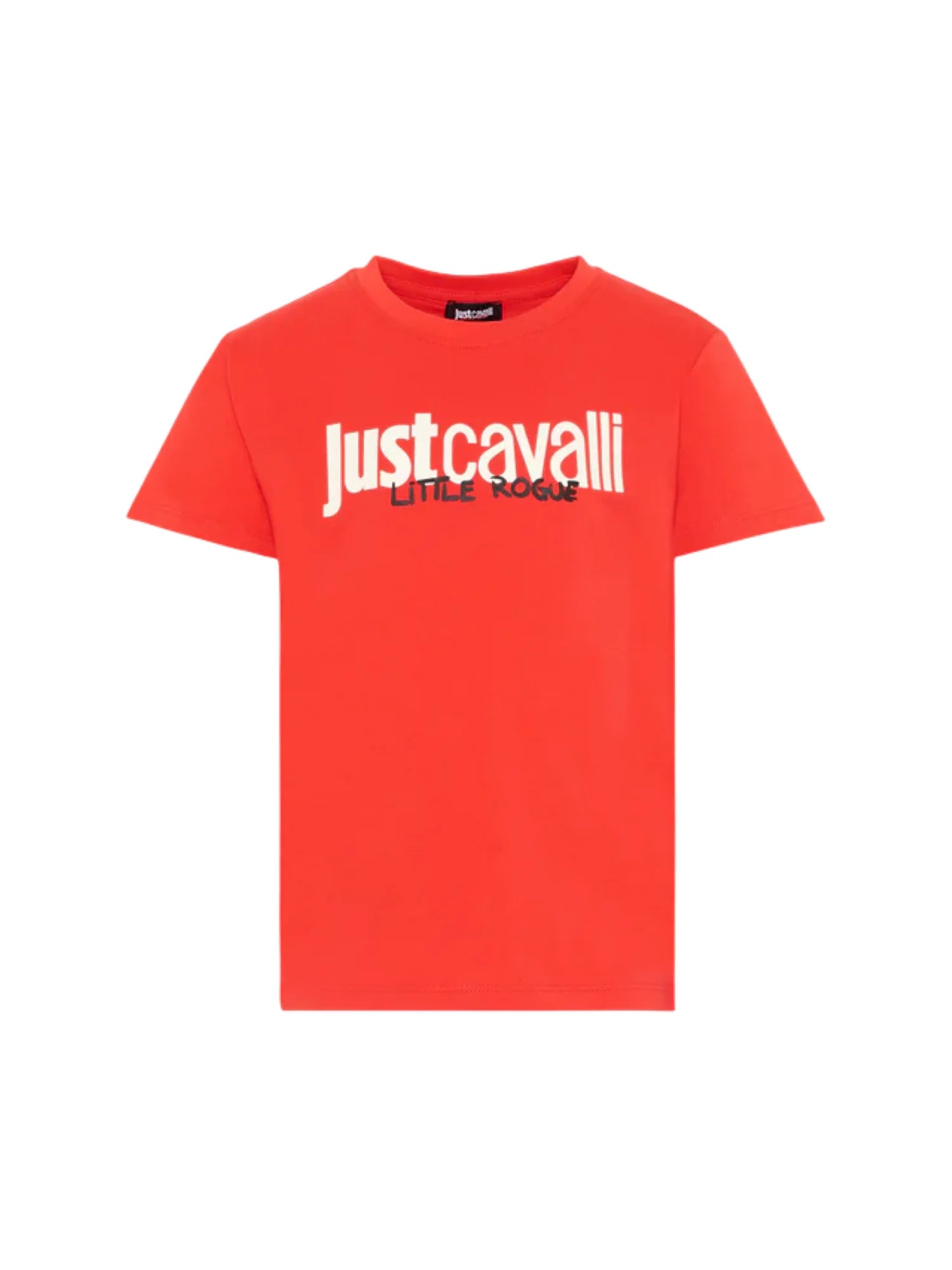 Just Cavalli T-shirt bambino manica corta con logo rosso JIP26047TS RED FLAME SCARLAT JUST CAVALLI 