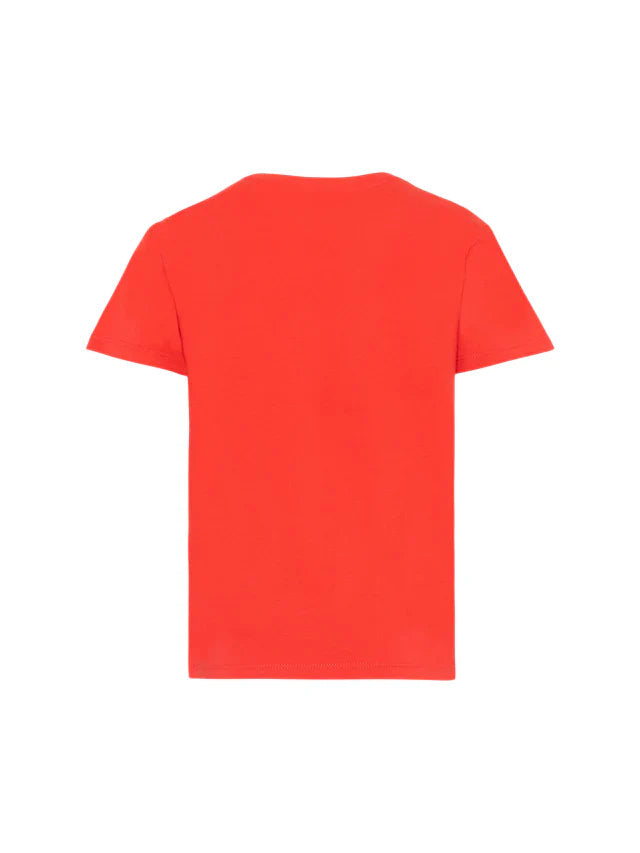Just Cavalli T-shirt bambino manica corta con logo rosso JIP26047TS RED FLAME SCARLAT JUST CAVALLI 