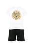 Just Cavalli completo bambino T-shirt e shorts bianco nero