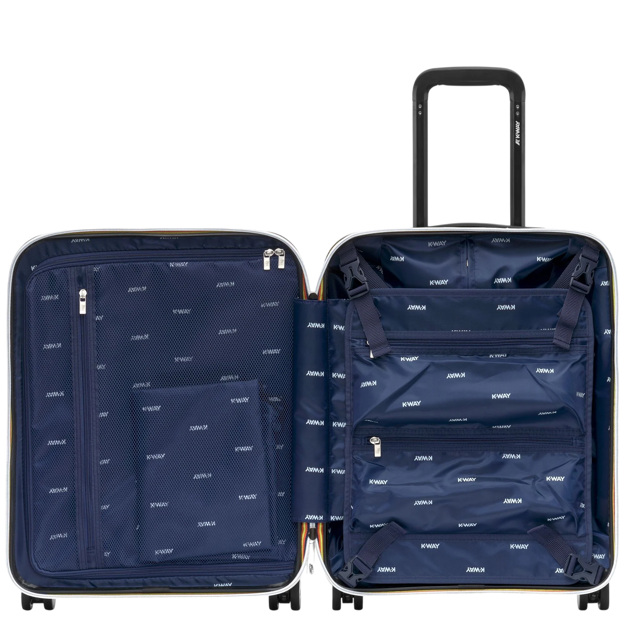K-way trolley unisex Eudoxie rigido con logo blu K4125ZW K89 K-WAY 