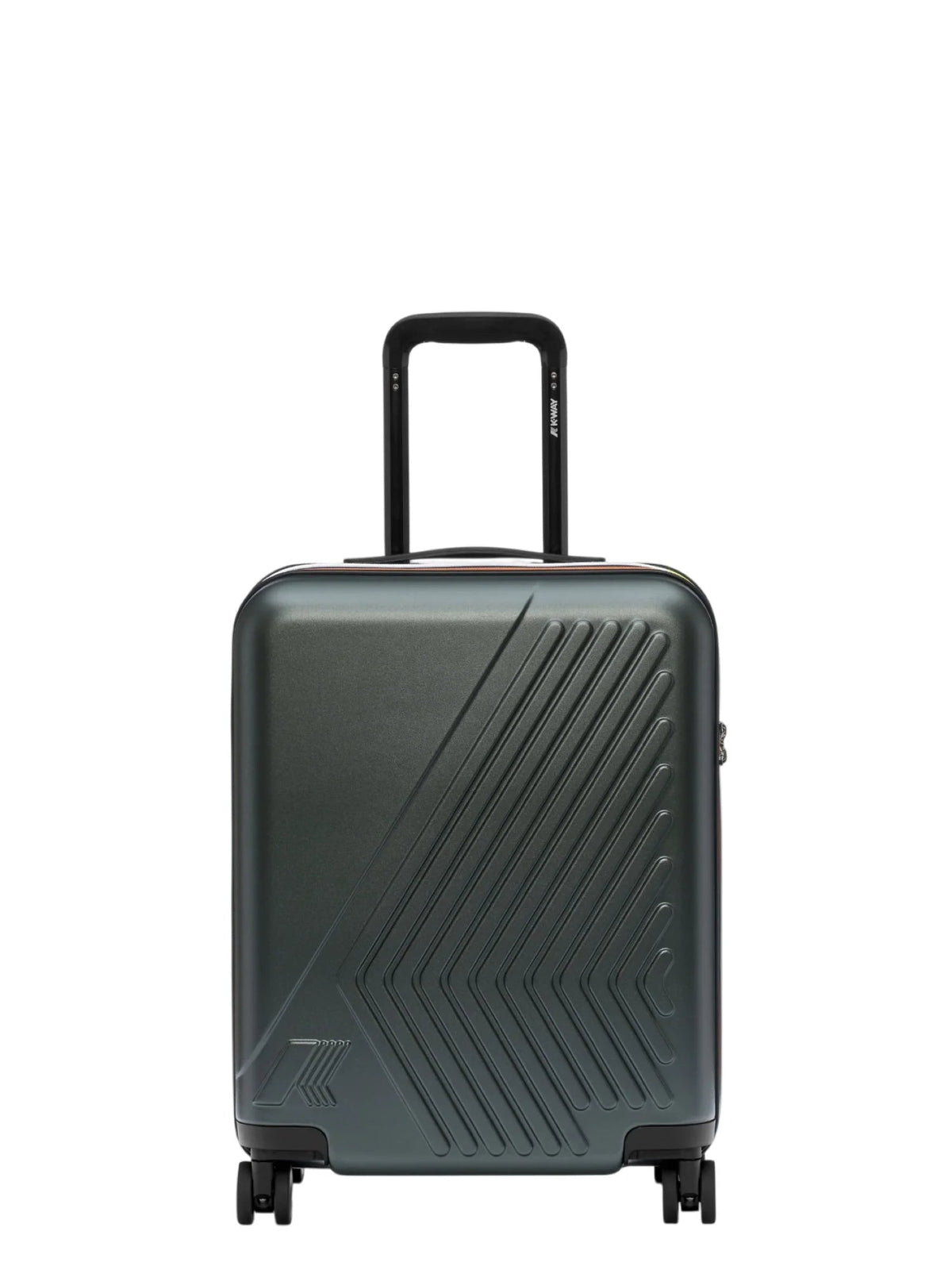 K-way trolley unisex Eudoxie rigido con logo verde K4125ZW WMR K-WAY 