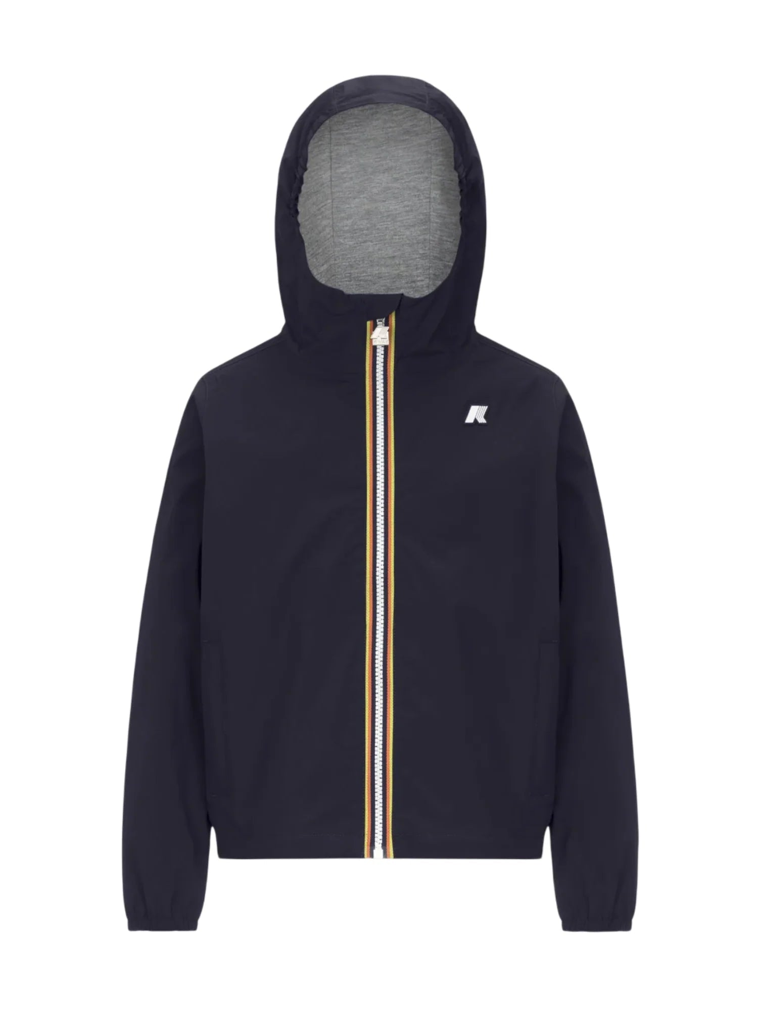 K-Way giubbino leggero antivento Jack con cappuccio blu K41335W K89 K-WAY 
