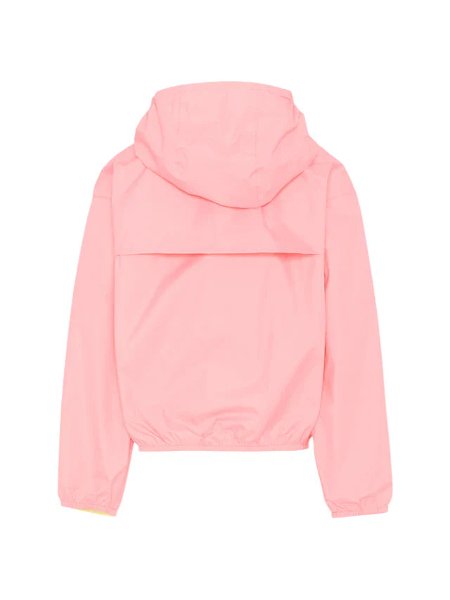 K-Way giubbino reversibile bambina con cappuccio rosa giallo K41337W C0W K-WAY 