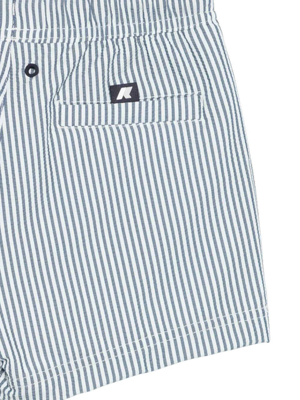 K-Way boxer mare a righe bambino bianco blu K71426W ALD K-WAY 