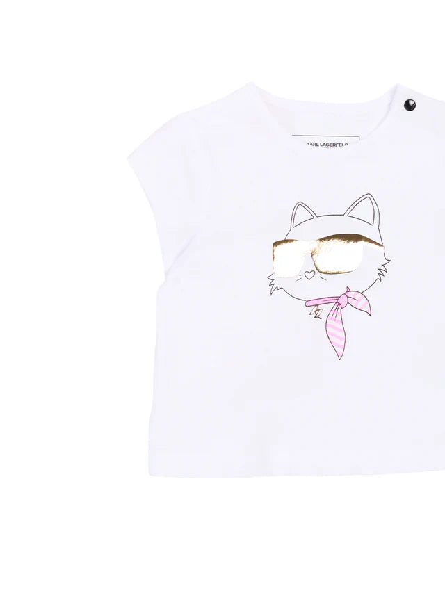 Karl Lagerfeld completo bambina felpa pantaloni T-shirt rosa Z31056 ROSA KARL LAGERFELD KIDS 