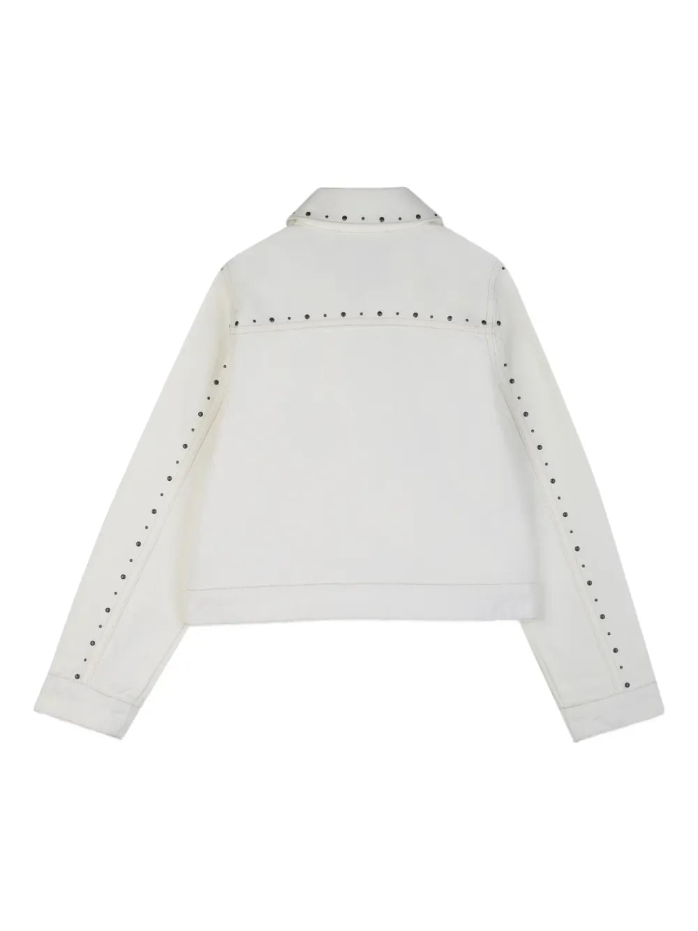 Karl Lagerfeld giubbino bambina in denim con strass panna Z31133 ECRU KARL LAGERFELD KIDS 