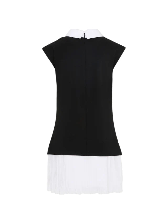 Karl Lagerfeld abito bambina con cravatta nero bianco Z31151 NERO BIANCO KARL LAGERFELD KIDS 