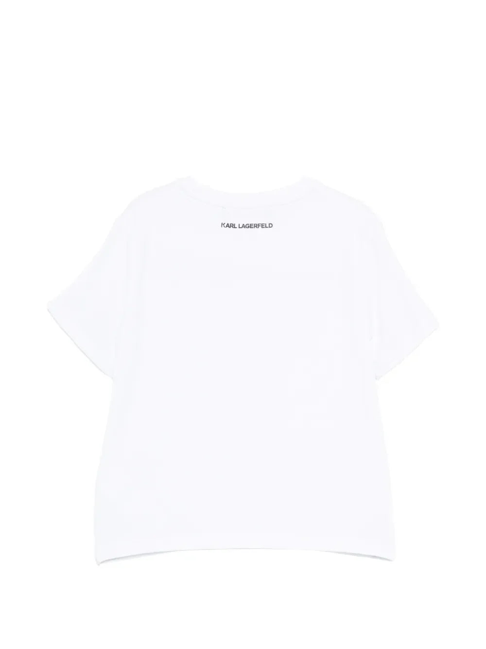 Karl Lagerfeld T-shirt bambina con paillettes bianco Z31153 BIANCO KARL LAGERFELD KIDS 