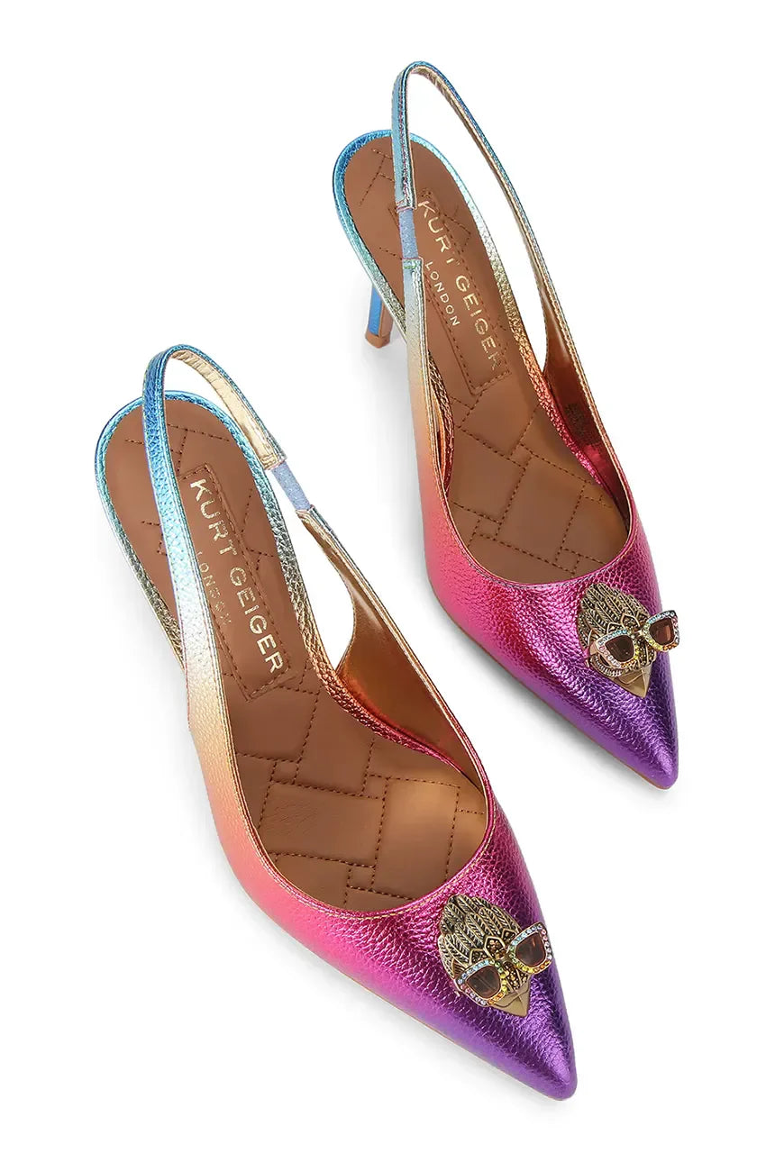 Kurt Geiger decollete slingback in pelle martellata multicolor 5595399019 OTHER KURT GEIGER 