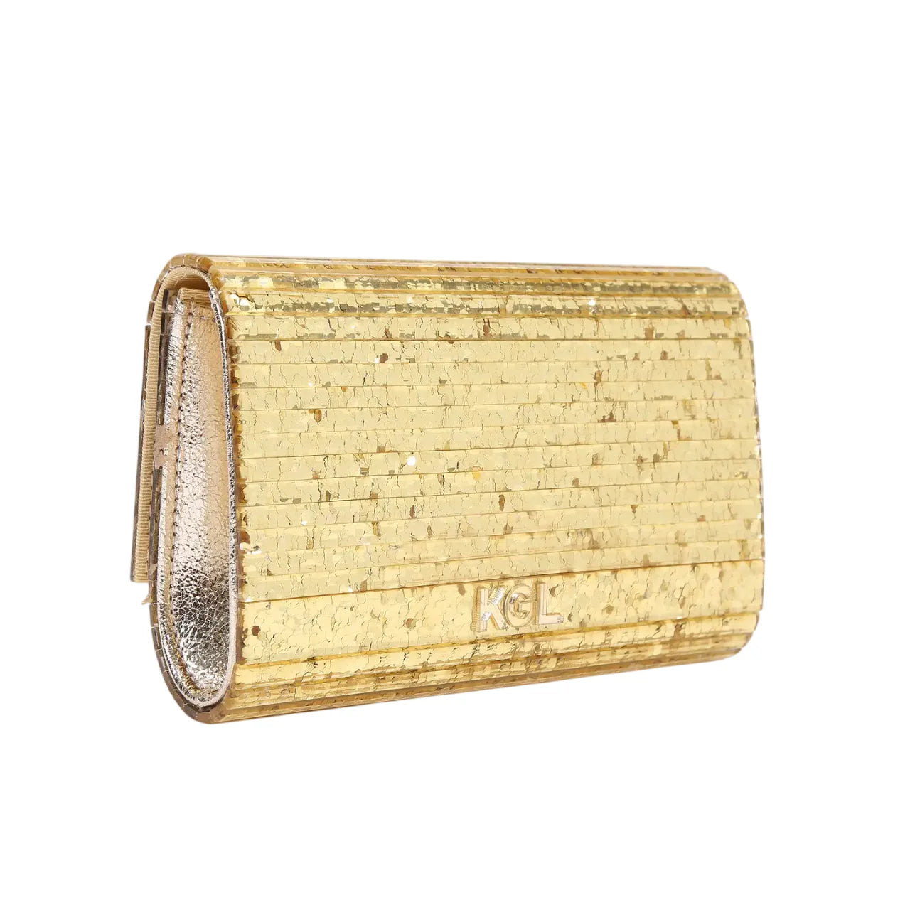 Kurt Geiger clutch Party Eagle con paillettes oro 8764061979 GOLD KURT GEIGER 