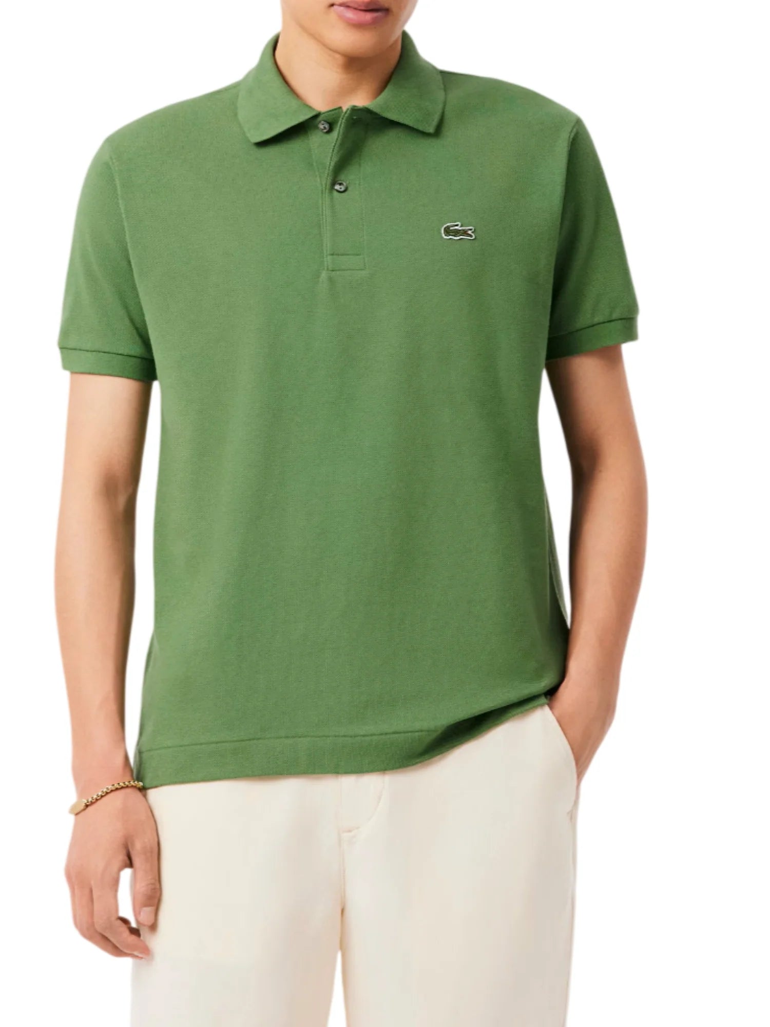 Lacoste polo manica corta 12.12 in piquè verde prato 1212 02M LACOSTE 