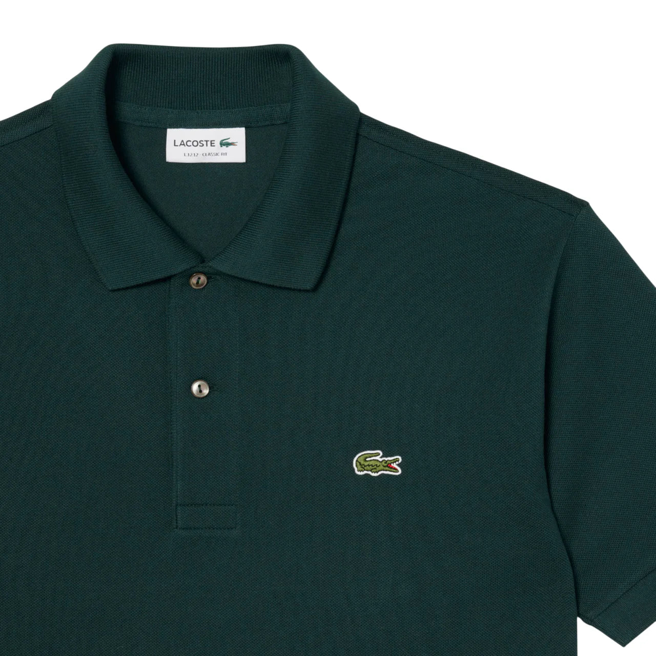 Lacoste polo manica corta 12.12 in piquè verde scuro 1212 AFK LACOSTE 