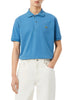 Lacoste polo manica corta 12.12 in piquè blu avio