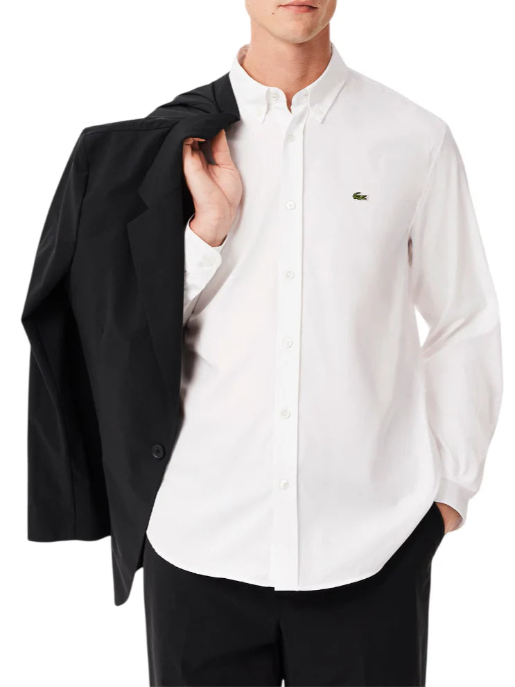 Lacoste camicia uomo manica lunga in cotone bianco CH2933 001 LACOSTE 