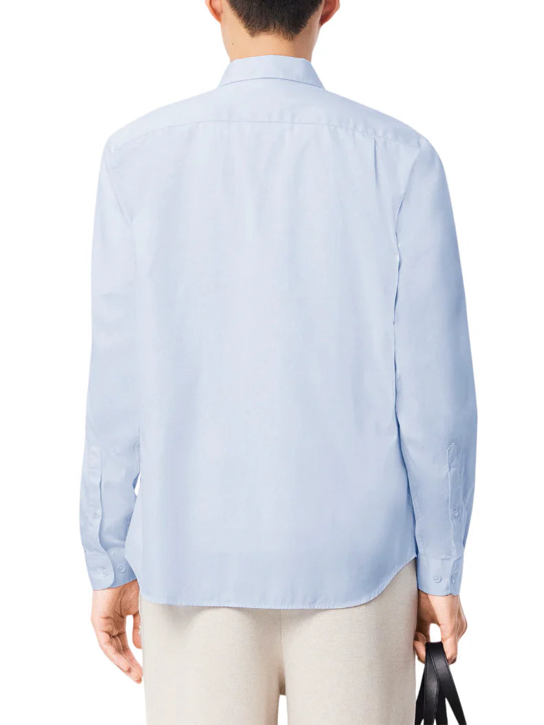 Lacoste camicia uomo manica lunga in cotone celeste CH2933 HBP LACOSTE 