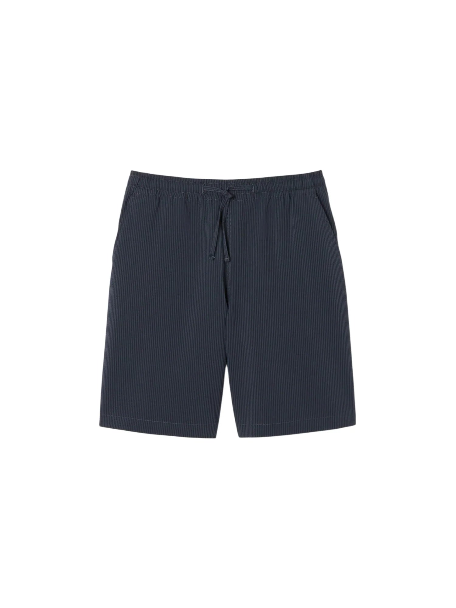 Lacoste bermuda uomo in seersuker misto cotone nero grigio GH1977 4CI LACOSTE 