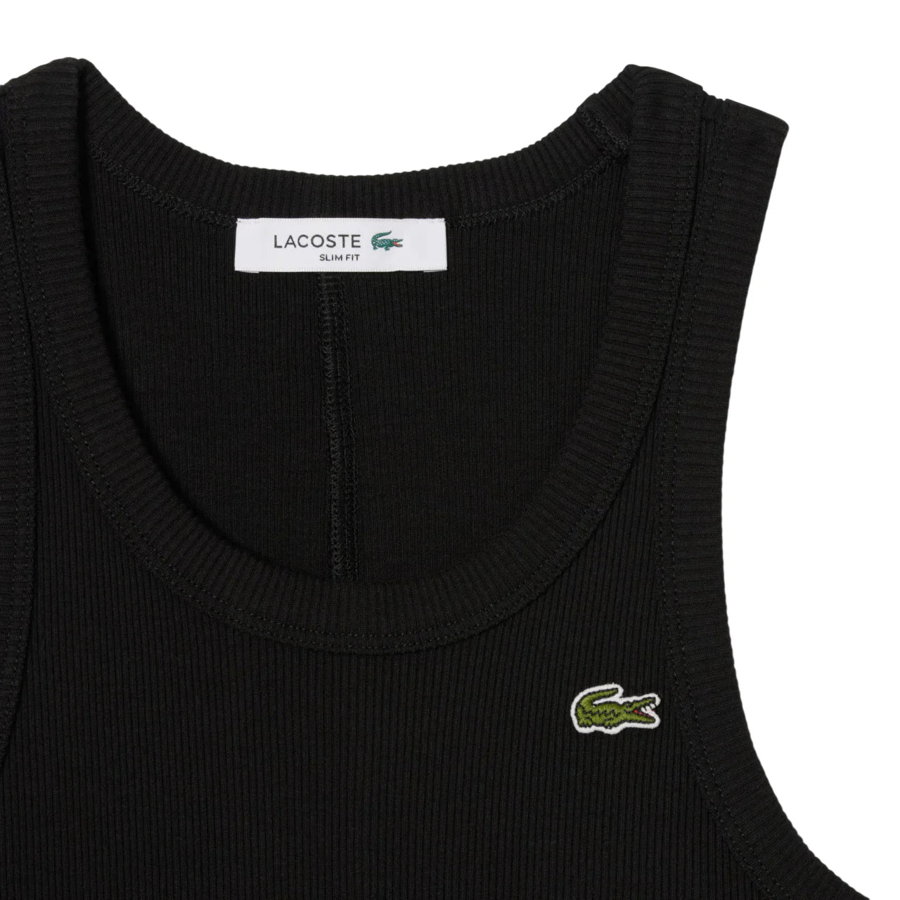 Lacoste canotta a costine donna nero TF5388 031 LACOSTE 