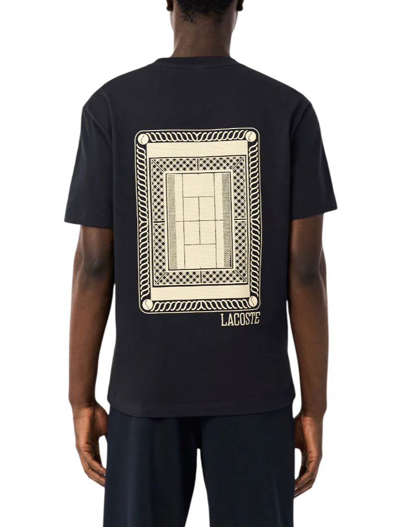 Lacoste T-shirt manica corta uomo nero TH1750 350 LACOSTE 