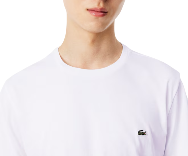 Lacoste T-shirt manica corta in cotone Pima bianco TH6709 001 LACOSTE 