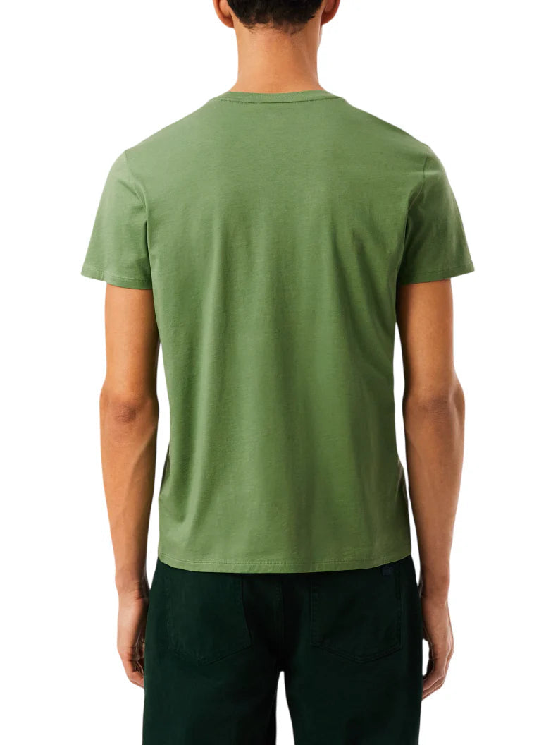 Lacoste T-shirt manica corta in cotone Pima verde prato TH6709 02M LACOSTE 