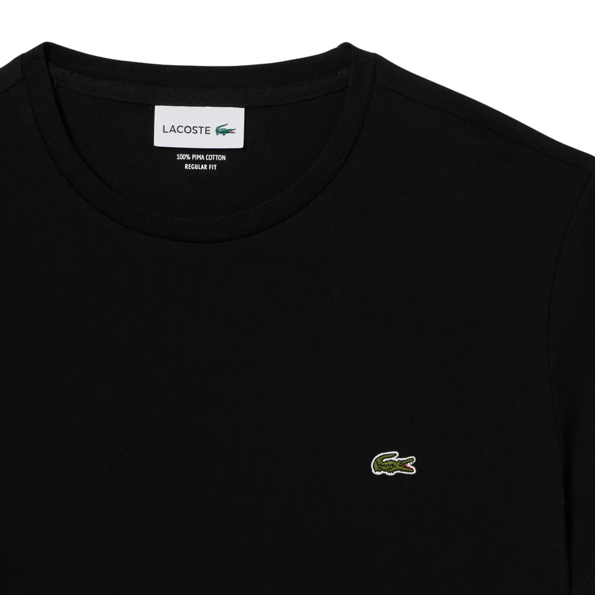Lacoste T-shirt manica corta in cotone Pima nero TH6709 031 LACOSTE 