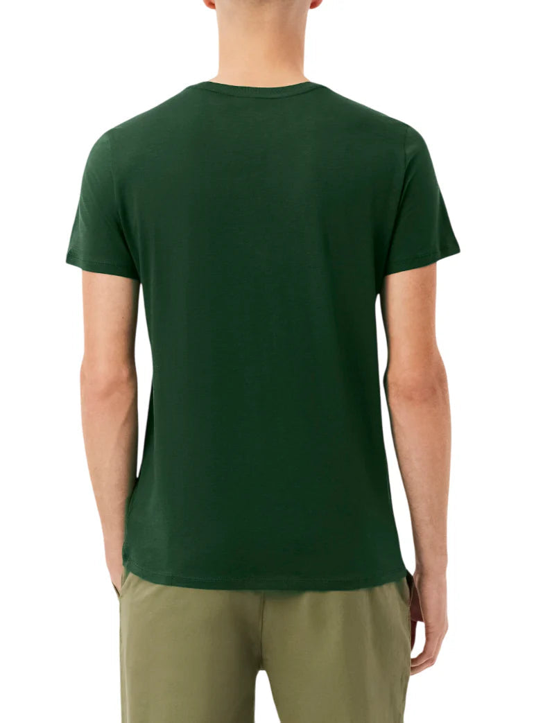 Lacoste T-shirt manica corta in cotone Pima verde scuro TH6709 132 LACOSTE 