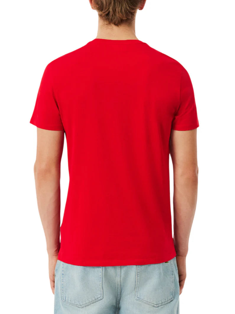 Lacoste T-shirt manica corta in cotone Pima rosso TH6709 240 LACOSTE 