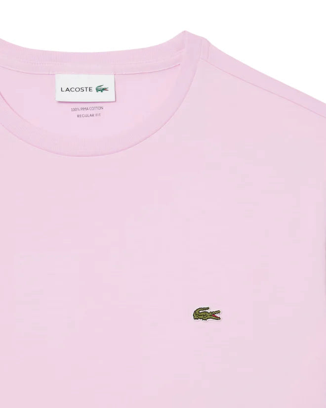 Lacoste T-shirt manica corta in cotone Pima rosa TH6709 Z4H LACOSTE 