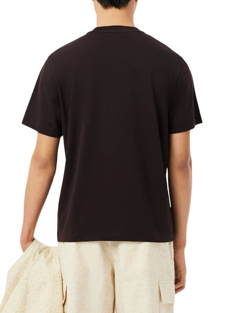 Lacoste T-shirt manica corta con cotone marrone TH7318 3LA LACOSTE 