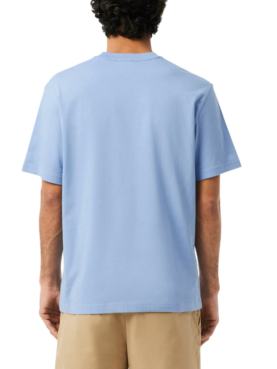 Lacoste T-shirt manica corta con cotone celeste carta da zucchero TH7318 AEY LACOSTE 
