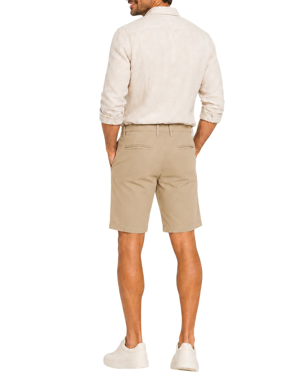 Le Braghe bermuda chino uomo slim beige B01-1601 BEIGE Le Braghe 