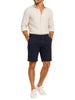 Le Braghe bermuda chino uomo slim blu