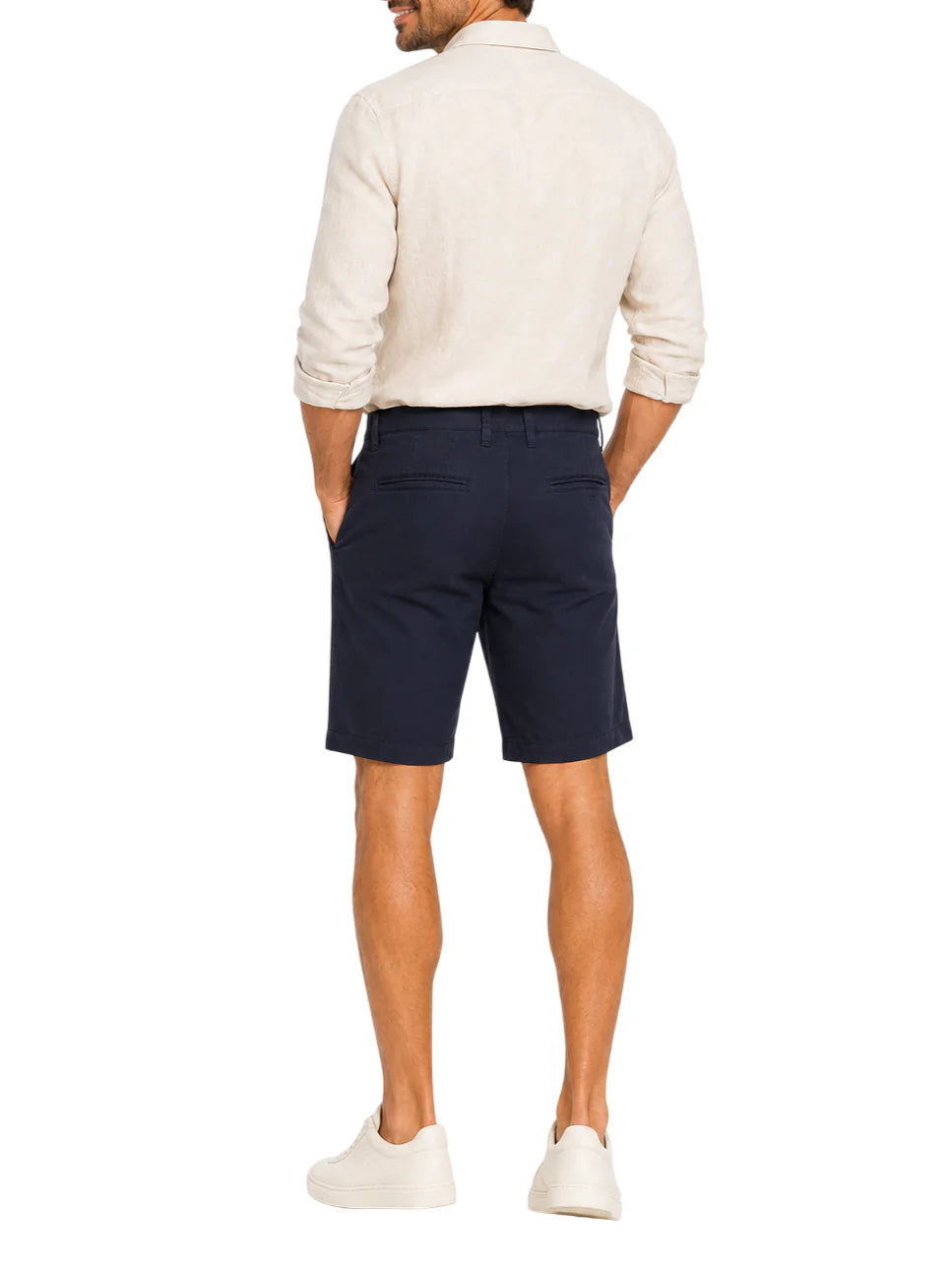 Le Braghe bermuda chino uomo slim blu B01-1601 BLU Le Braghe 