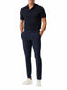 Le Braghe pantaloni uomo slim misto nylon blu