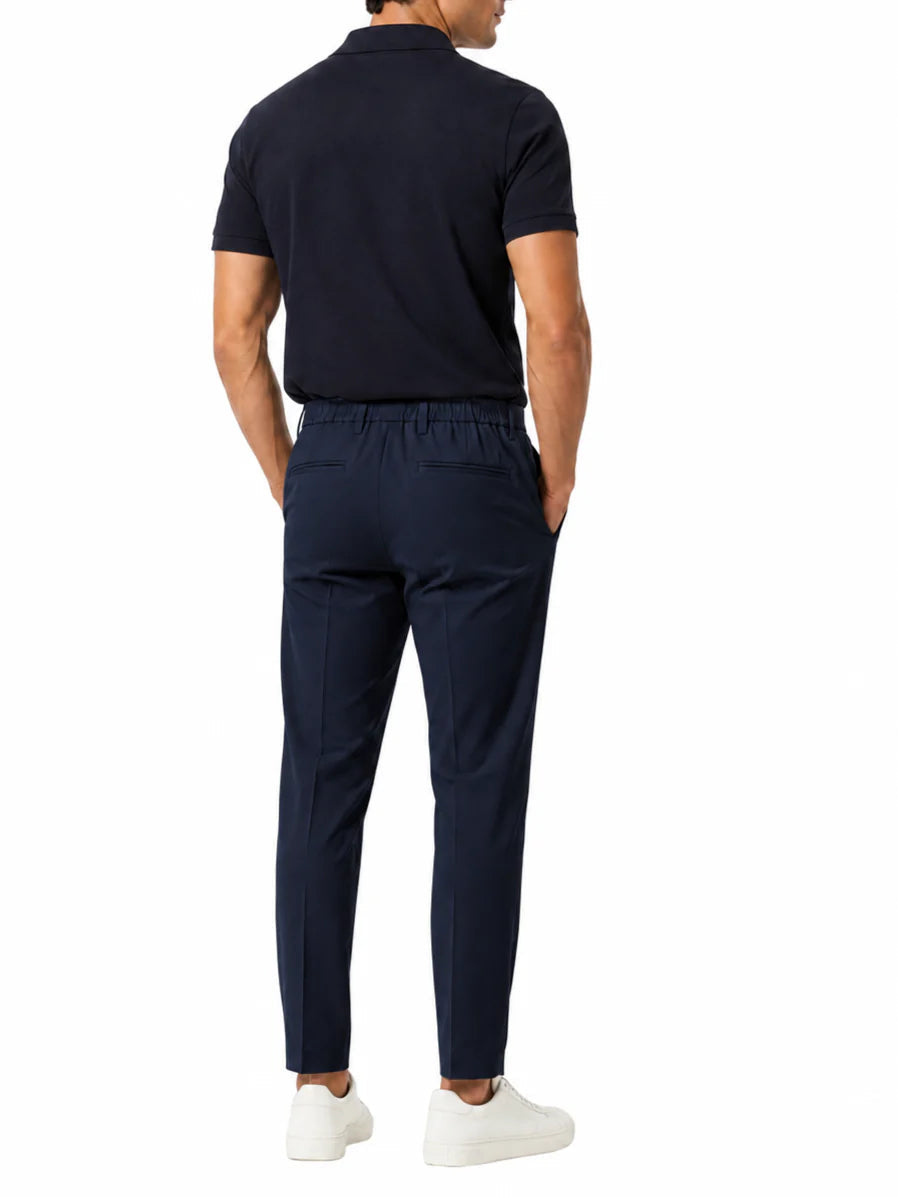 Le Braghe pantaloni uomo slim misto nylon blu J381-1627 BLU Le Braghe 