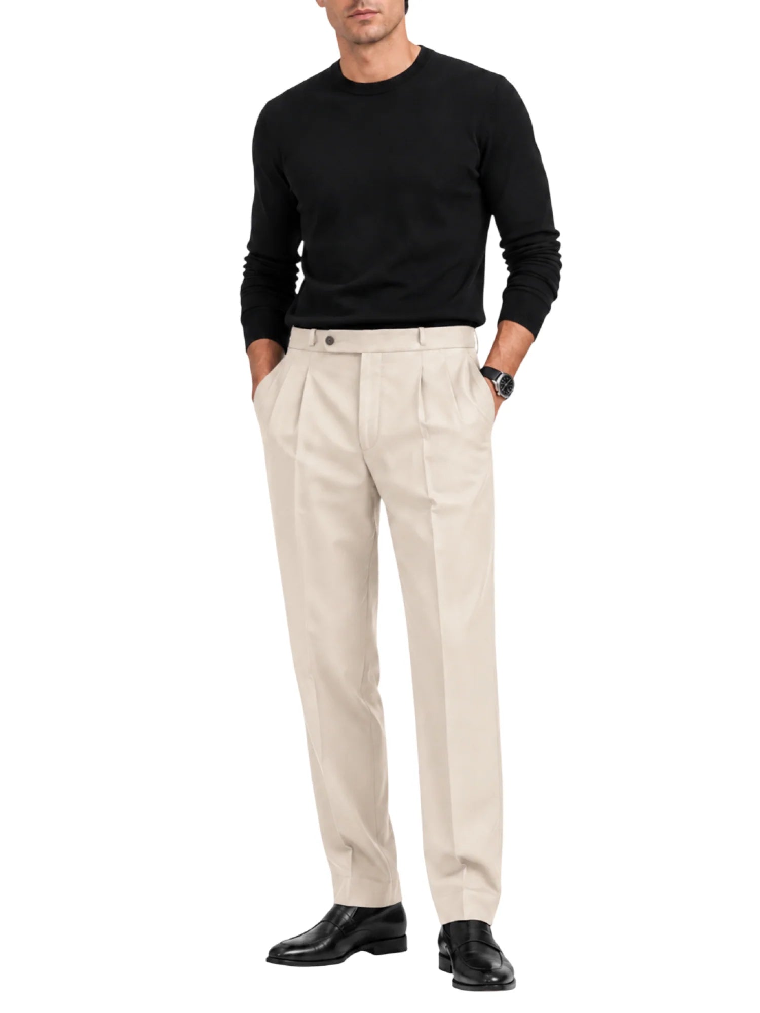 Le Braghe pantaloni uomo slim in cotone beige J610-1629 BEIGE Le Braghe 