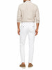 Le Braghe pantaloni uomo capri slim bianco