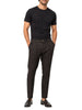 Le Braghe pantaloni uomo in lino slim marrone moro